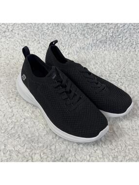 NWOT Skechers Women’s Sport Black Resse 2.0 Elastic Gore Sneakers (sz 8) #TM225